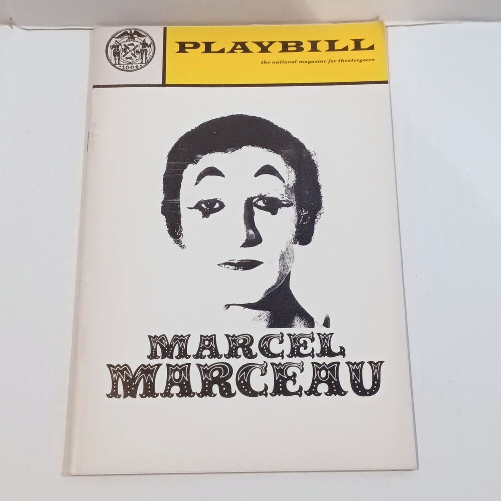 Marcel Marceau New York City Center Playbill-April 1970-Don Diego Christian
